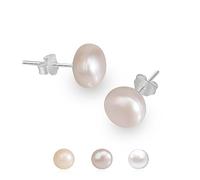 925 Sterling Silver Freshwater Pearl Earrings for Women Trendy Fashion Jewelry Gift