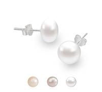 925 Sterling Silver Freshwater Pearl Earrings for Women Trendy Fashion Jewelry Gift
