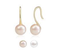 925 Sterling Silver Freshwater Pearl Earrings for Women Trendy Fashion Jewelry Gift