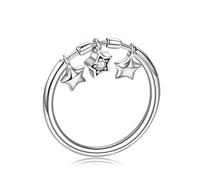 925 Sterling Silver Glittering Heart Clear Cz Anel Female Ring Women Wedding Engagement Jewelry