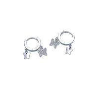 925 Sterling Silver Gold Colour Wedding Luxury Jewelry Butterfly Zircon Ring Stud Earrings For Women Elegant Jewellery(Toffee chair 2)