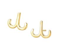 925 Sterling Silver Gold Plated Star Sign Stud Earrings - Aries (21St March - 19Th April) - Zodiac Constellation Horoscope Celestial Astrology Jewellery - Women Men Gift
