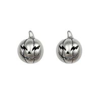 925 Sterling Silver Halloween Pumpkin Head Stud Earrings Men Women Halloween Party Gothic Accessories Jewelry