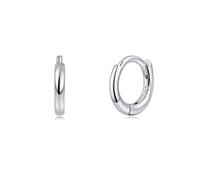 925 Sterling Silver Hoop Earrings Silver Cartilage Tragus Helix Conch Huggie Hoops Earrings Piercings for Women Men Thin Hoops Thickness 1.3mm Inner Diameter 6 mm