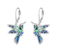 925 Sterling Silver Hummingbird Earrings for Women Dainty Hummingbird Dangle Earring Bird Lovers Jewelry for Christmas, Valentine's Day, Mother's Day, Birthday - Gift Box Included