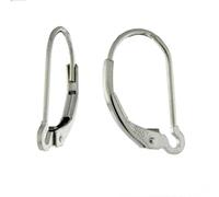 .925 Sterling Silver Interchangeable Lever Back Earring Findings 4 Pieces (2 Pairs)-by Regal Findings