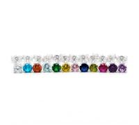 925 Sterling Silver June Alexandrite Birthstone Stud Earrings, 4mm CZ Crystal, Stackable Jewellery