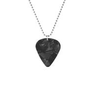 925 Sterling Silver k And Roll Necklace For Women Men, Heart Shape Pendent Guitar Pick Movie Peripherals Neck Chain, Spiked Choker, Punk Necklace, Spike