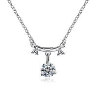925 Sterling Silver Libra Zodiac Sign Astrology Necklace Constellation Necklace & Pendant Women Fine Jewelry Accessories