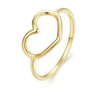 925 Sterling Silver Minimalist Heart Finger Rings For Women Wedding Engagement Statement Fashion Jewelry