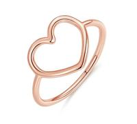 925 Sterling Silver Minimalist Heart Finger Rings For Women Wedding Engagement Statement Fashion Jewelry