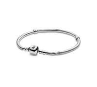 925 Sterling Silver Moments Snake Chain Lobster Clasp Basic Bracelet Bangle Fit Bead Charm Diy Jewelry