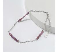 925 Sterling Silver Natural Turquoise Anklet With Butterfly Chain For Women Dainty Vintage Straps Jewelry