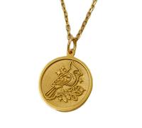 925 sterling silver necklace 22mm|18 inch chain | cardinal bird necklace - handmade red bird pendant| nature symbol charm| memorial| hope & spirit jewelry|gold plating handmade jewelry |LK_PNK_01740