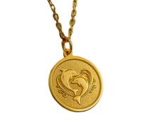 925 sterling silver necklace 22mm|18 inch chain|ninja warrior - handmade martial arts pendant| strength symbol jewelry for him or her|free engraving|gold plating handmade jewelry |LK_PNK_01838