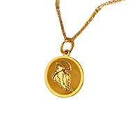 925 sterling silver necklace 24mm|18 inch chain | grim reaper necklace | reaper pendant | dainty grim reaper jewelry | holy death santa muerte |birthday|gold plating handmade jewelry |LKGP_00940