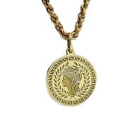 925 sterling silver necklace 28mm|18 inch chain | juno necklace| juno roman goddess pendant| hera charm| ancient greek jewelry| goddess juno hera pendant|gold plating handmade jewelry |LKGP_00747