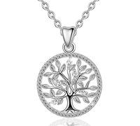 925 Sterling Silver Necklace Oak Tree Pendant Nature Jewelry The Bride Birthday Party Best