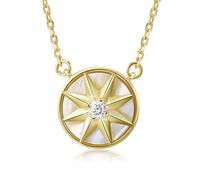 925 Sterling Silver Necklace Rotatable Star Agate Pendant Fine Jewelry Accessories For Women Relax Time Party