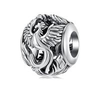 925 Sterling Silver Phoenix Charms for Pandora Bracelets
