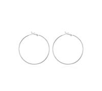925 Sterling Silver Post Hoop Fashion Earrings,Stainless Steel Chunky Hoop Earrings Hypoallergenic Polished Round For Women