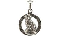 925 Sterling Silver Precious Metal Skye Traditional Scottish Greyfriars Bobby Terrier Dog Necklace Pendant - Includes A 22" Silver Chain
