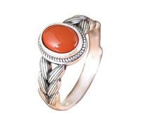 925 Sterling Silver Rings For Women Oval Agate Open Adjustable Ring Wheat Weave Woven Wire Twisted Rope Cable Band Vintage Jewelry Gifts For Women Girls
