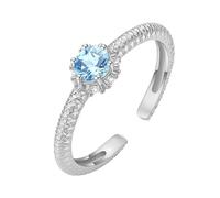 925 Sterling Silver Rings Natural Ruby/Topaz/Citrine/Peridot/Amethyst Ring 14K Gold Plated 925 Sterling Silver Wave Ring For Women Bridal Wedding Band Beach Jewellery| Mothers Day Gift Topaz