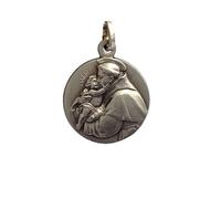 925 STERLING SILVER SAINT ANTHONY OF PAUDUA MEDAL - THE PATRON SAINTS MEDAL - 100% MADE IN ITALY