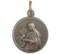 925 Sterling Silver " Saint Clair from Assisi " Medal