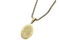 925 Sterling Silver Saint Michael Necklace For Women And Men, Religion Medallion Necklace, Faith Protection Chain Amulet, Pendant Men