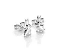 925 Sterling Silver Sitting Bunny Rabbit Stud Earrings/Studs
