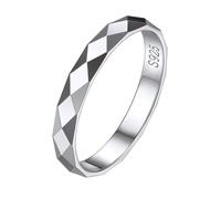 925 Sterling Silver Stackable Rings for Women Girlfriend Wife Engagement Wedding Band Ring 3mm