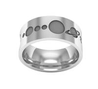 925 Sterling Silver Stainless Steel Ring, Women's Non Fading ins Style, Niche Design, 6mm Wide Titanium Steel Ring, Cold and Aloof Ring Size 6