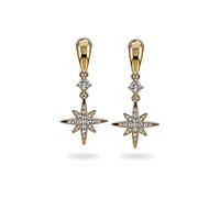 925 Sterling Silver Star Flat Back Earrings for Women, Minimalist Cubic Zirconia Studs, Birthday Gifts for Her, Jewelry Gift Box Included Sensitive Ears Skin Friendly Jewellery