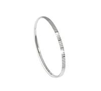 925 Sterling Silver Thin Stacking Ring Band for Women,Rhodium Plated,1.2mm,Size O 1/2