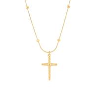 925 Sterling Silver Tiny Cross Necklace For Women, Dainty Prayer Religious CZ Pendant Sideways