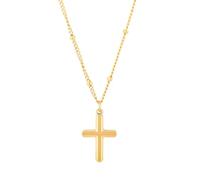 925 Sterling Silver Tiny Cross Necklace For Women, Dainty Prayer Religious CZ Pendant Sideways