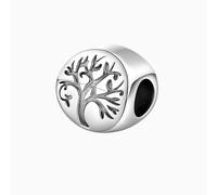 925 Sterling Silver Tree of Life Charm Bead - Compatible with Pandora Bracelet & Necklace | Elegant Family Tree Design | Jewelry Gift for Women & Girls
