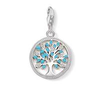 925 Sterling Silver Tree of Life Cubic Zirconia Clip-on Lobster Clasp Charm | For Linked Chain Bracelets or Necklace | Gift for Birthday Anniversary Christmas (Tree of Life Clip-On Charm)