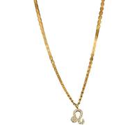 925 Sterling Silver Twelve Constellations Zircon Necklace Women Golden Dainty Clavicle Chain Shiny Cz Guardian Choker Party Jewelry