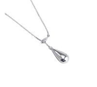 925 Sterling Silver Water Drop Tears Adjustable Pendant Necklace For Women Gift Jewelry