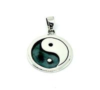 925 Sterling Silver Yin & Yang - Good & Bad Pendant Charm