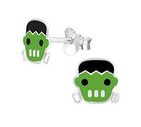 .925 Sterling Silver Zombie Earrings - Frankenstein Halloween