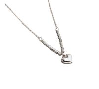 925 Sterling Solid Silver Romantic Heart Pendant Love Necklace For Women Girls Birthday Gift Fine S925 Jewelry