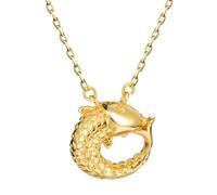 925 style koi necklace short women's on the neck of carp chain