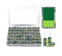 925Pcs 36Values Aluminum Electrolytic Capacitor Assortment Kit Low 1uF 4.7uF 10uF 22uF 47uF 100uF 220uF 330uF 470uF