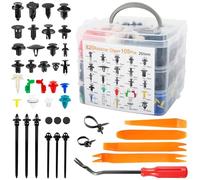 925PCS Car Trim Clips Set with Removal Tools, Car Bumper Retainer Clips, 26 Sizes Auto Plastic Rivets Set, Heavy-Duty Nylon Retainer Clip, Universal Auto Body Rivet Clip for Bumper, Door, Fender
