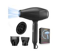 (9267 Black, British Rules (240V)) Hairdryer for household high-power negative ions do not damage power generation hair dryer hammer blowing