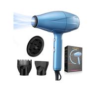 (9267 Blue, British Rules (240V)) Hairdryer for household high-power negative ions do not damage power generation hair dryer hammer blowing